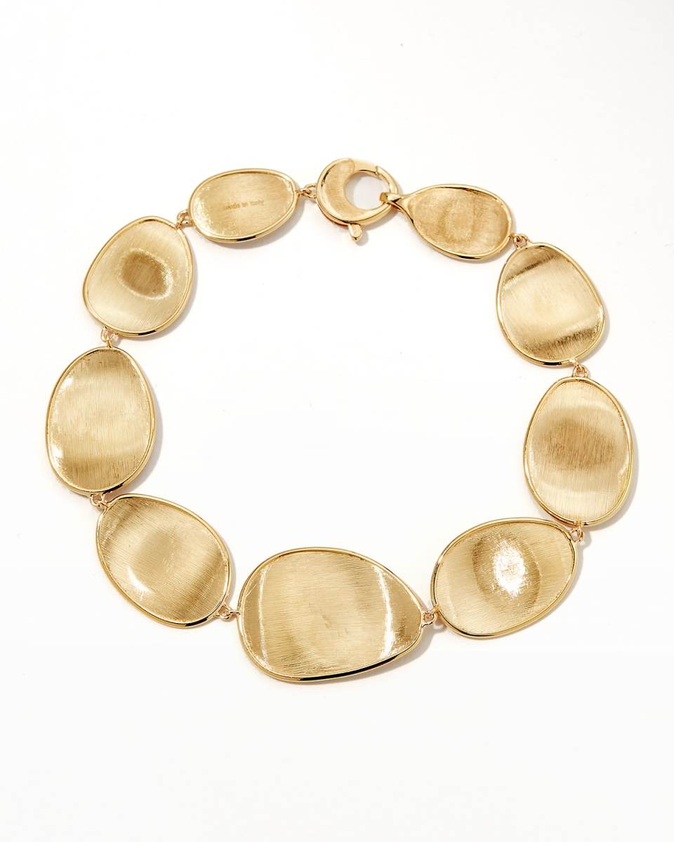 18K Yellow Gold Lunaria Graduated Bracelet, 7"L
