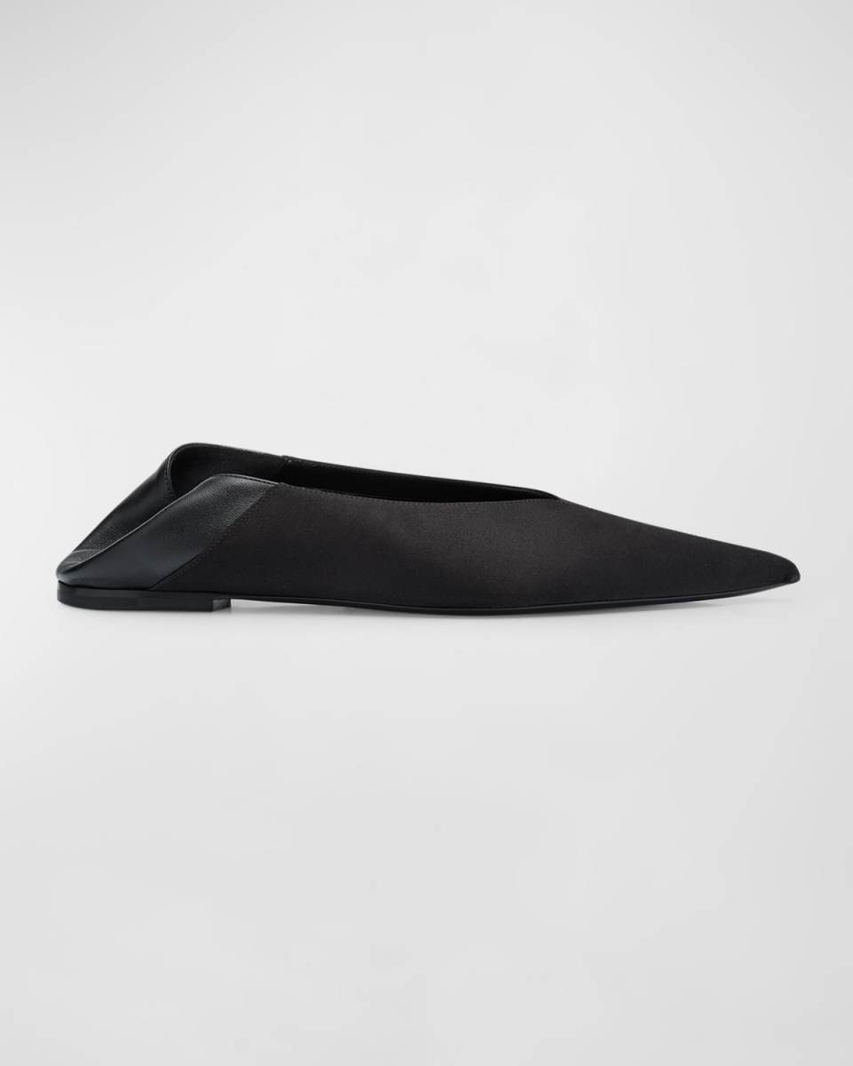 Carolyn Leather Slide Ballerina Flats