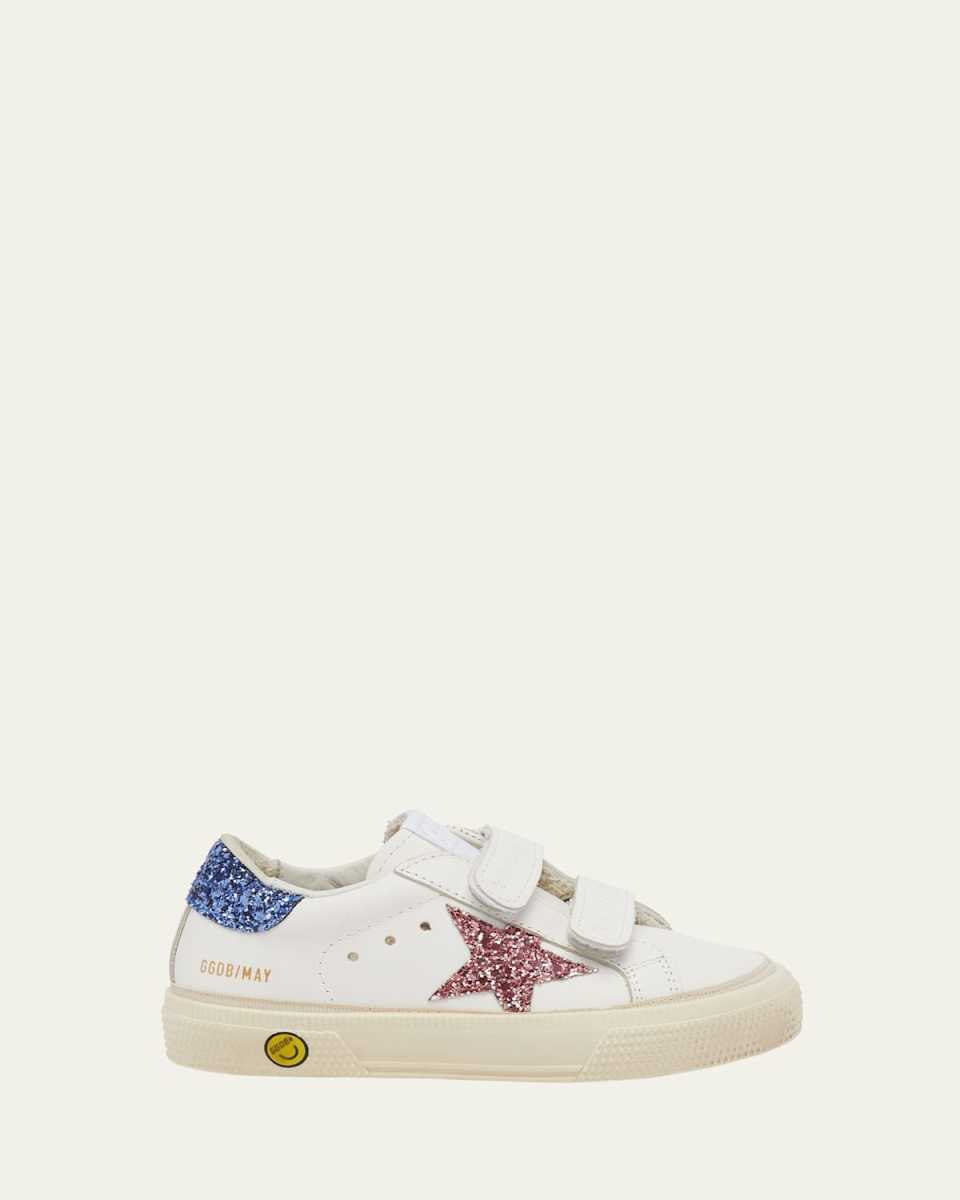 Girl's May Glitter Trim Low Top Sneakers, Baby/Toddlers