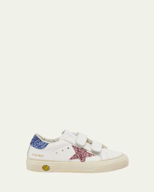 Girl's May Glitter Trim Low Top Sneakers, Baby/Toddlers