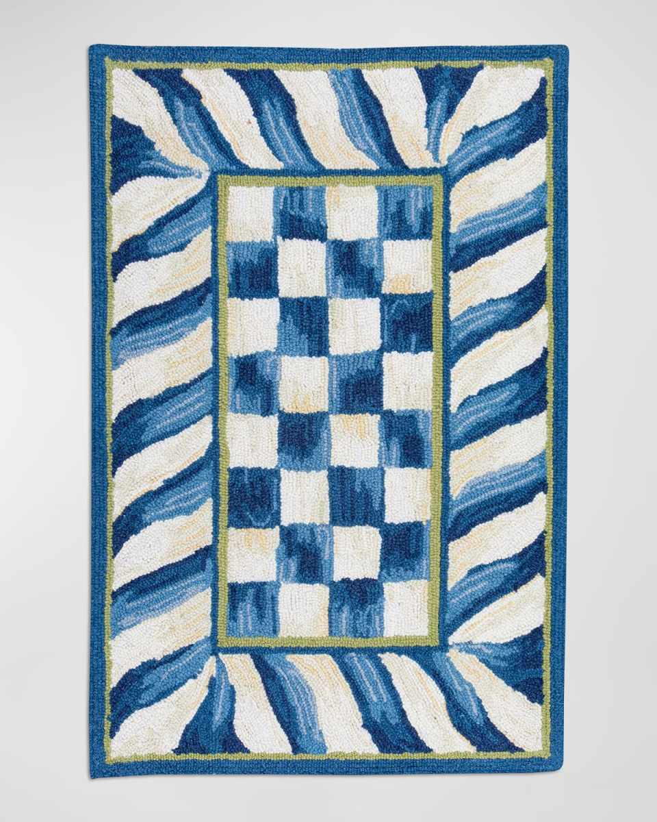 Truly Royal Check Rug, 2' x 3'