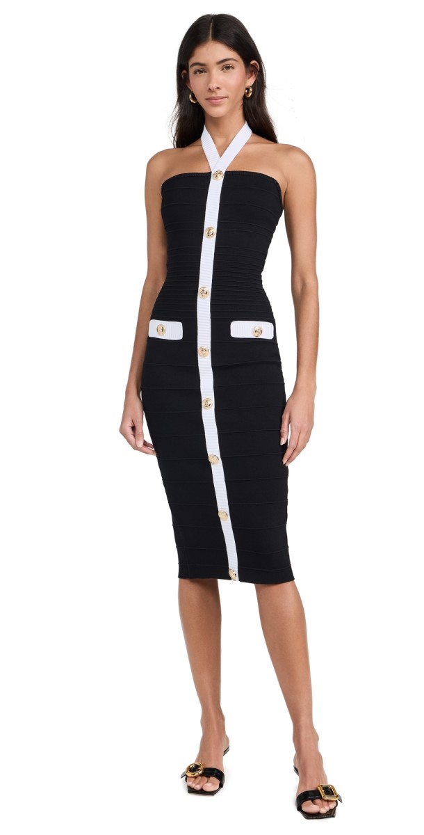 Retrofête Sloane Dress Black/White