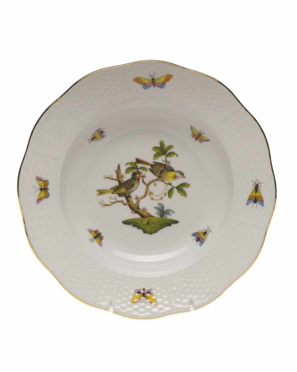 Rothschild Bird Motif 11 Rim Soup Plate