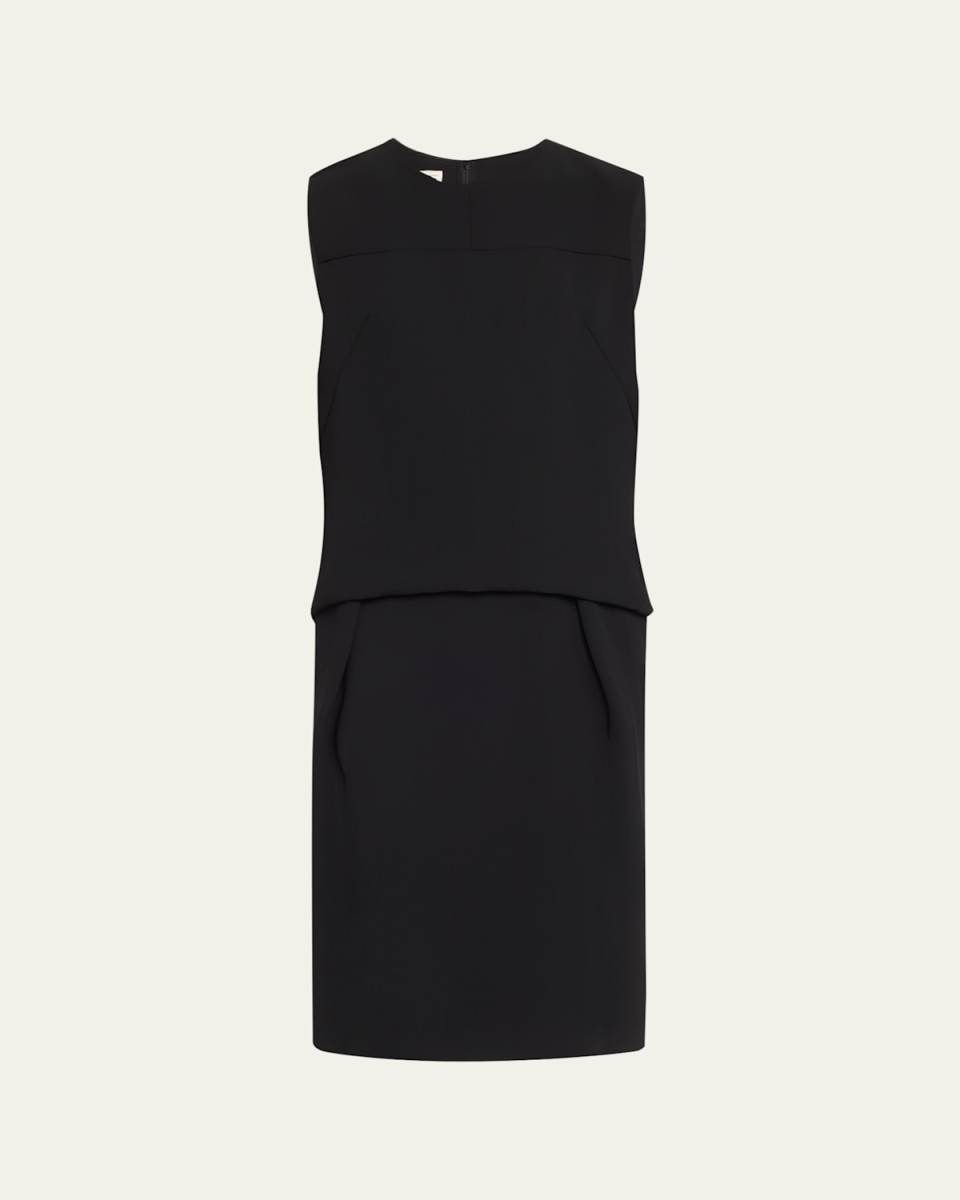 Dorenta Drop-Waist Sleeveless Midi Dress