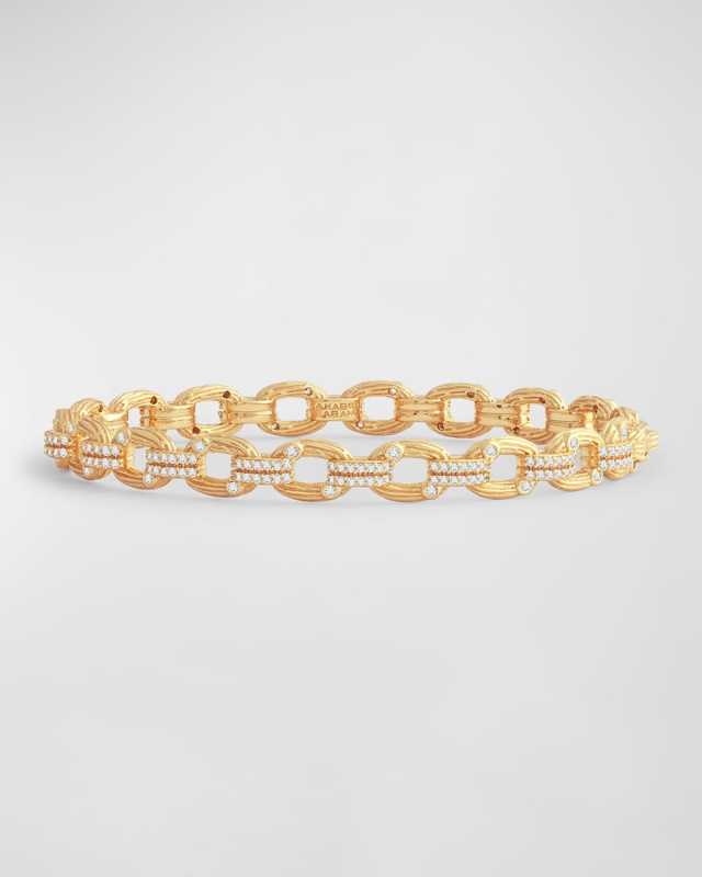 Enchanted Forest Chain Hinged Bangle