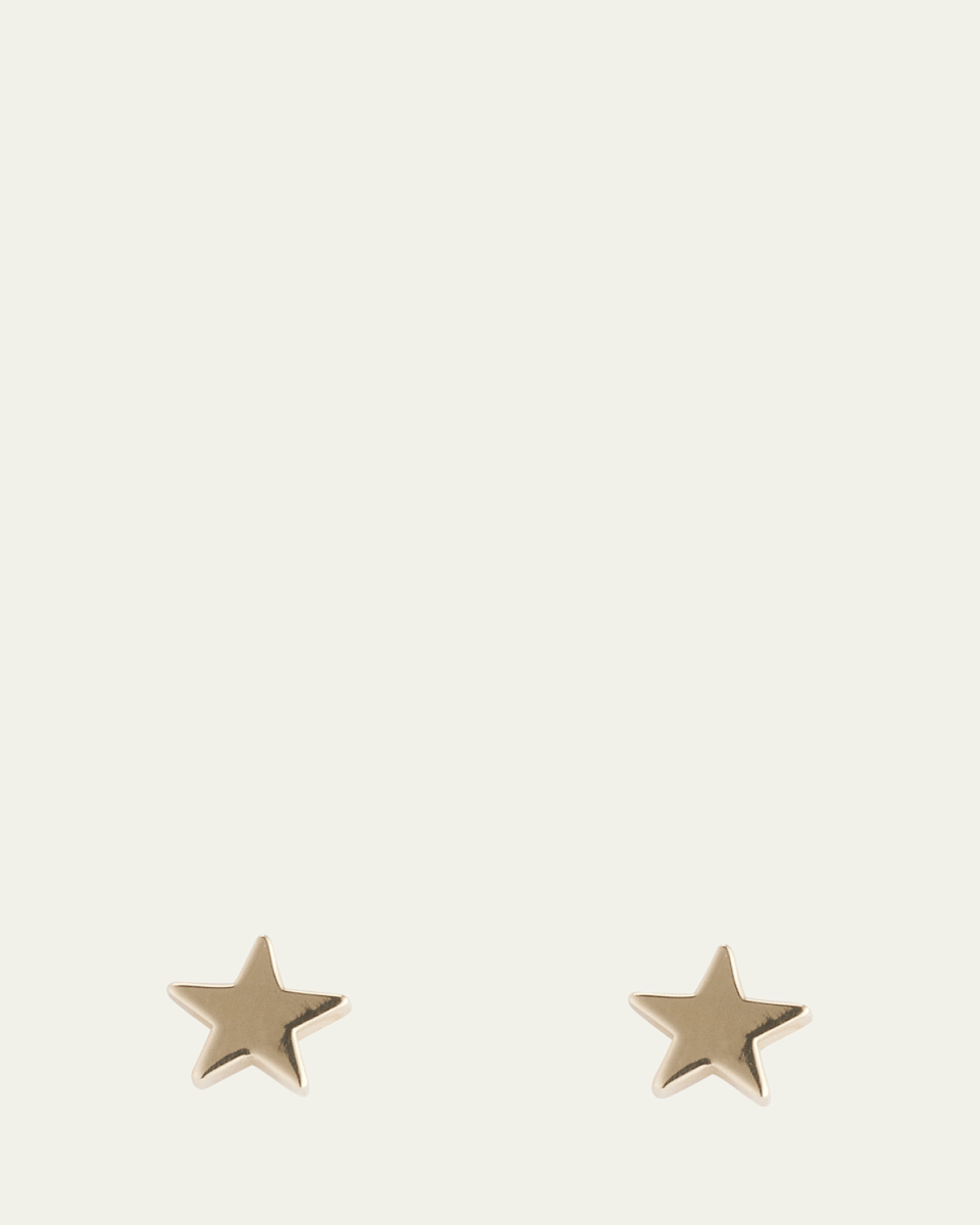18K Mini Star Stud Earrings