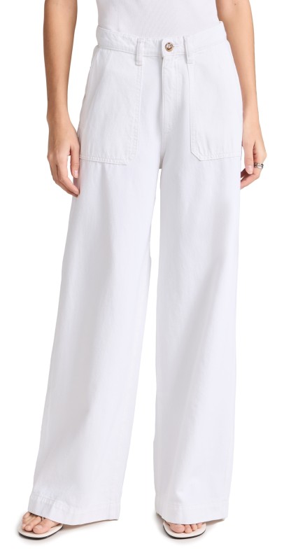 DL1961 Zoie Wide Leg: Relaxed Vintage Jeans White (Vintage)