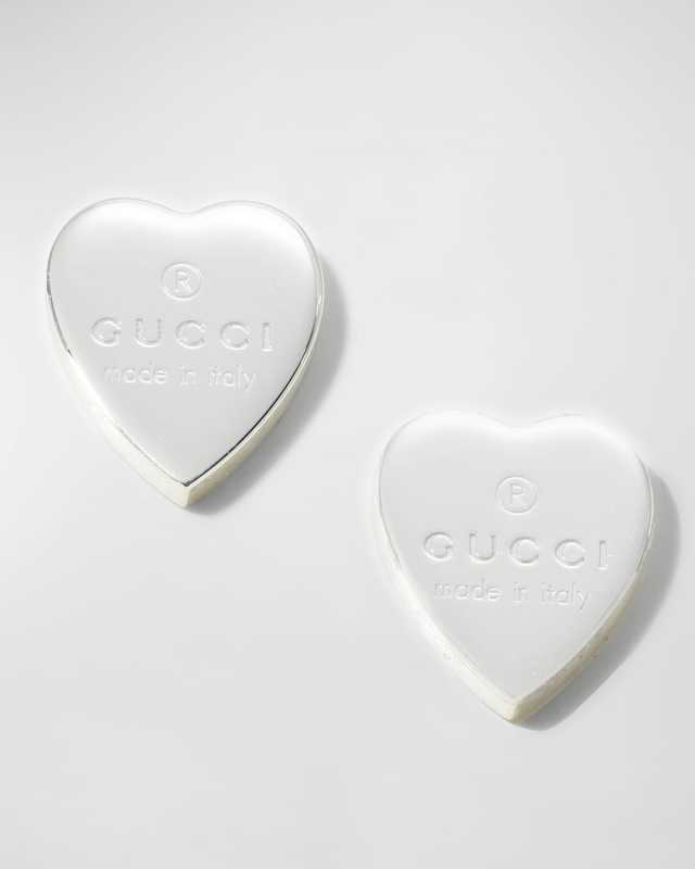 Engraved Heart Trademark Earrings