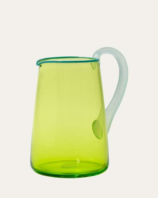 Miami Hand-Blown Glass Jug