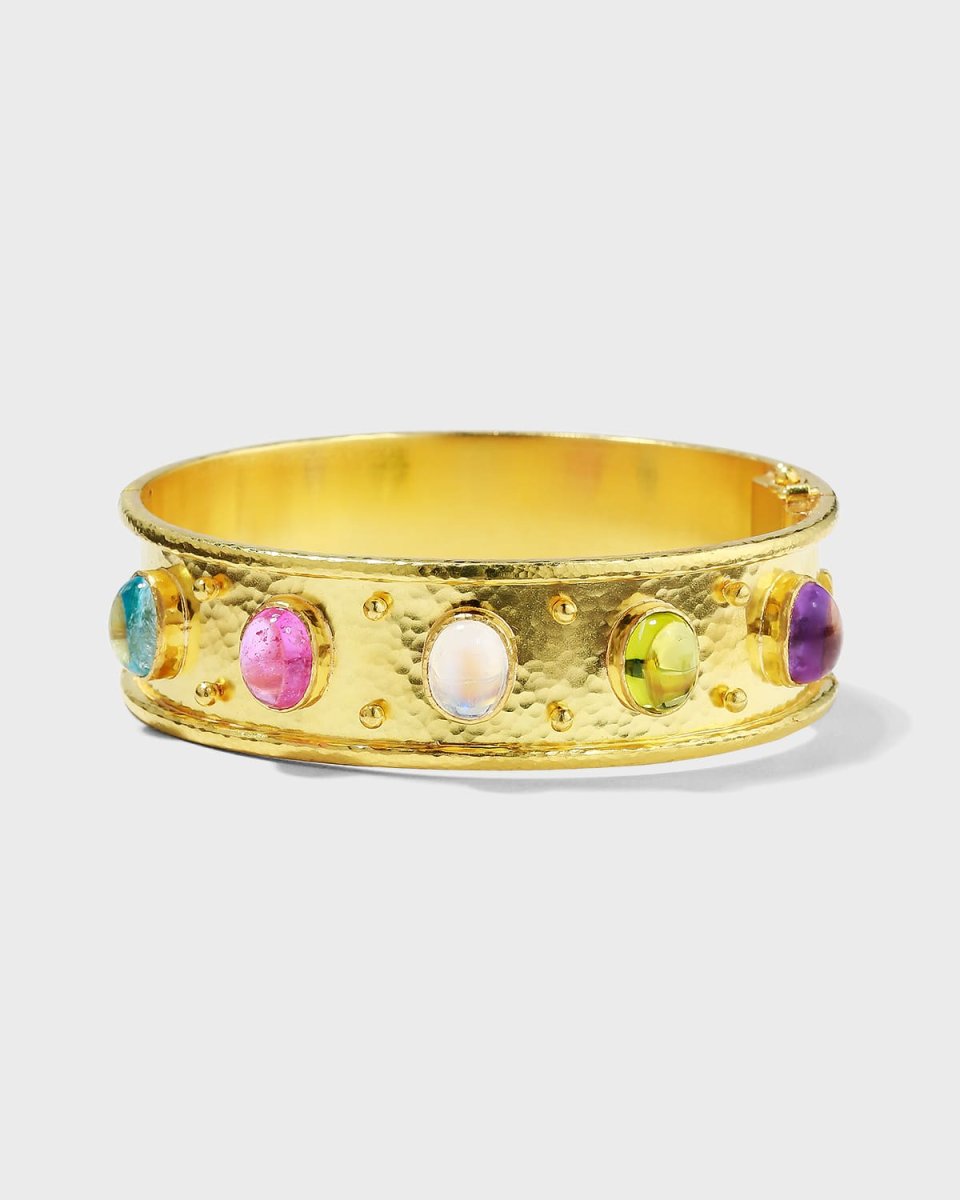 Flat Wide Tutti Frutti Bangle