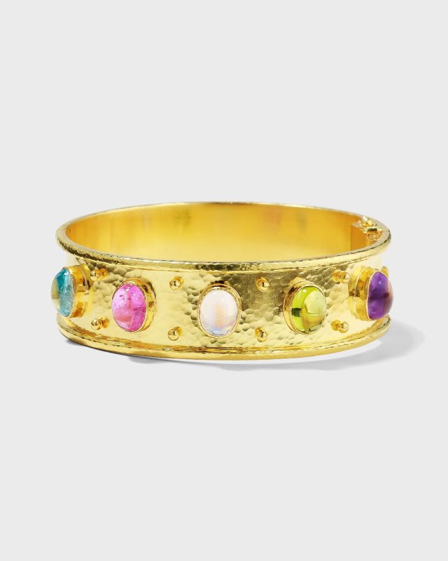 Flat Wide Tutti Frutti Bangle