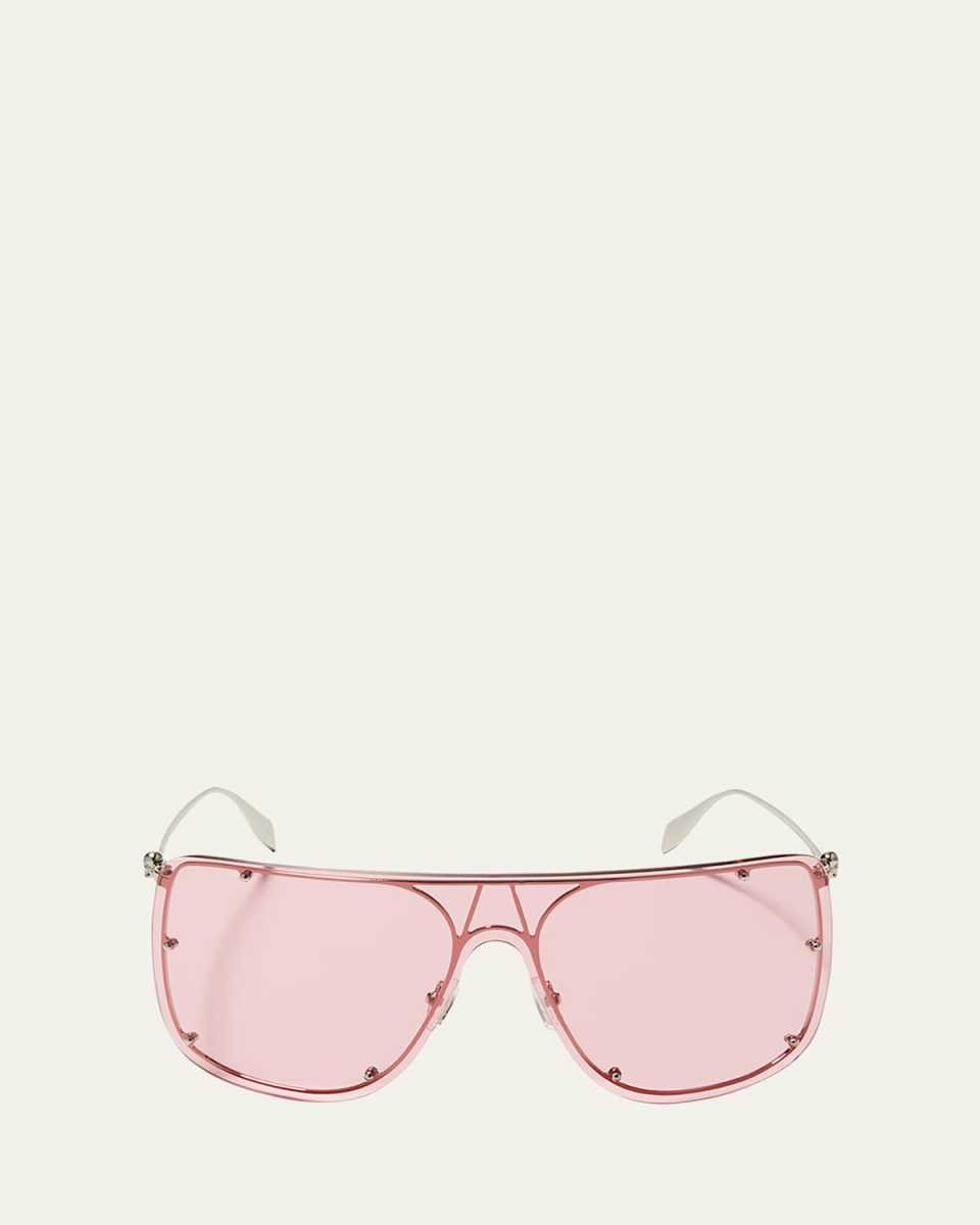 Studded Skull Shield Sunglasses