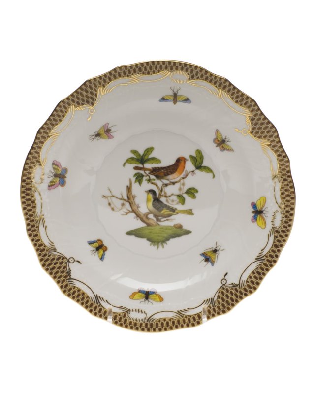 Rothschild Bird Brown Motif 03 Salad Plate