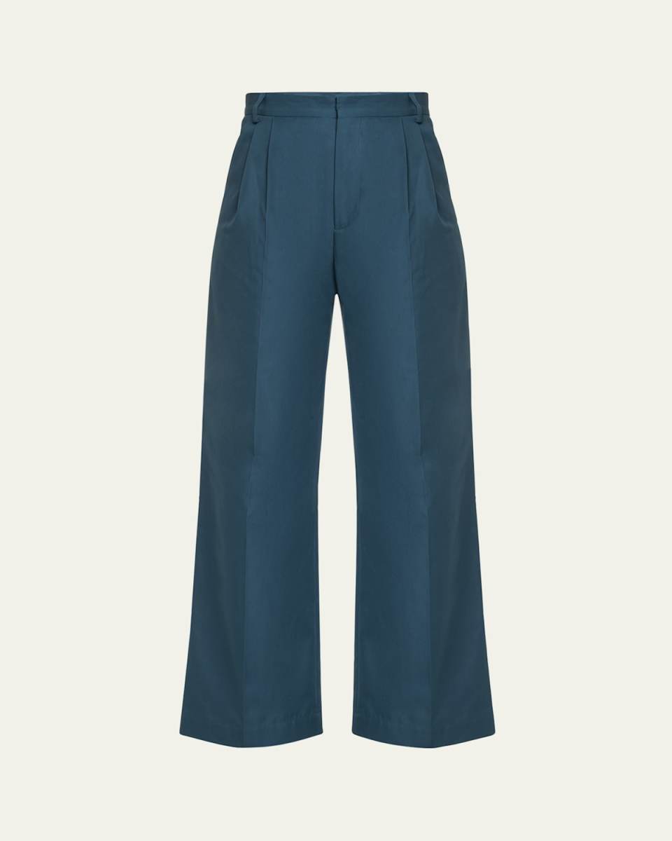 Pleated Flared Pants