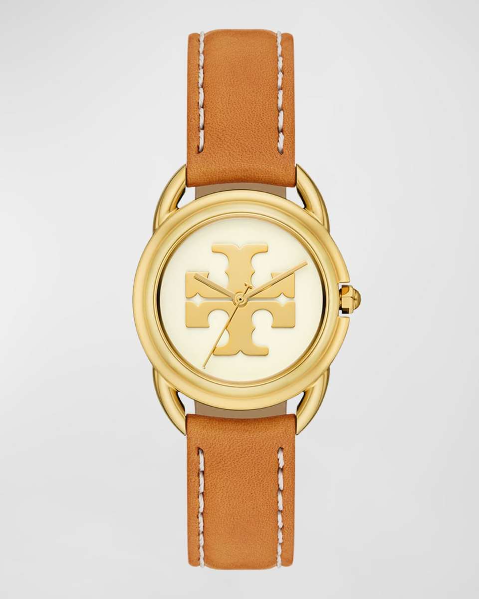 The Miller Three Hand Gold Tone Stainless Steel Watch, Luggage