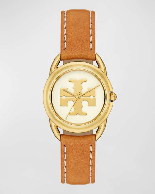 The Miller Three Hand Gold Tone Stainless Steel Watch, Luggage
