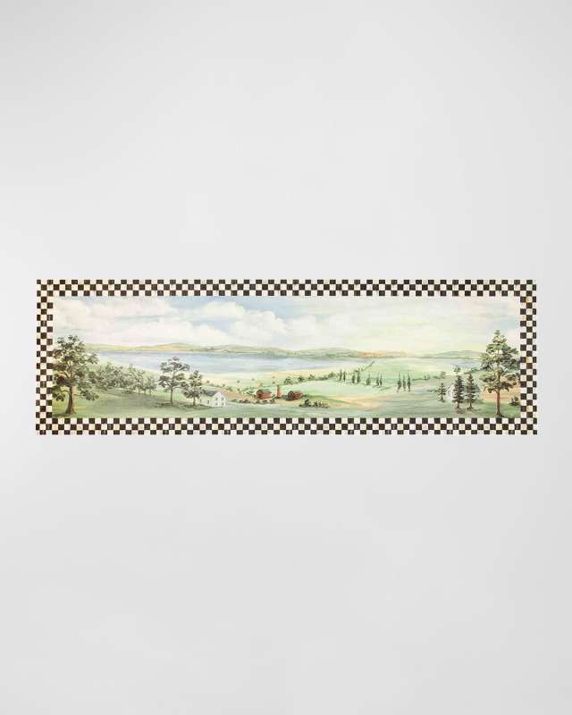 Courtly Check Landscape Floor Mat, 3' x 8'