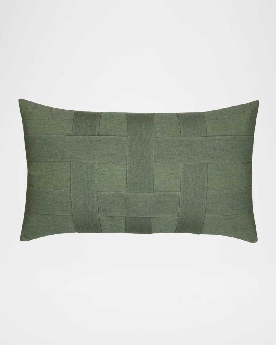 Basketweave Lumbar Pillow, 12" x 20"