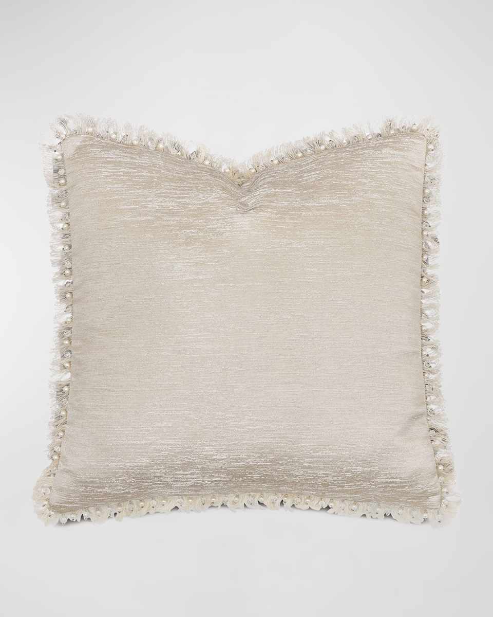 Sussex Metallic Decorative Pillow, 20" Square