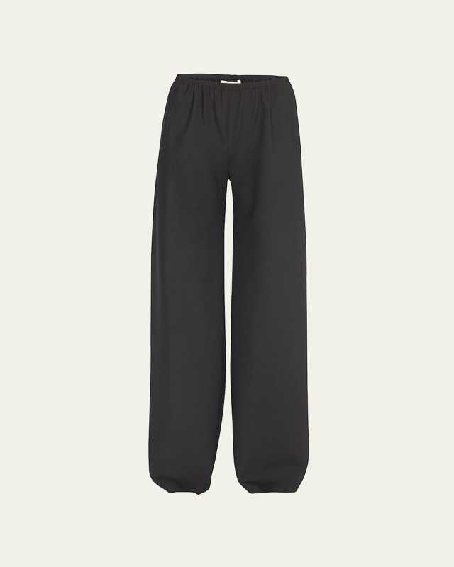 Gala Straight-Leg Wool Pants