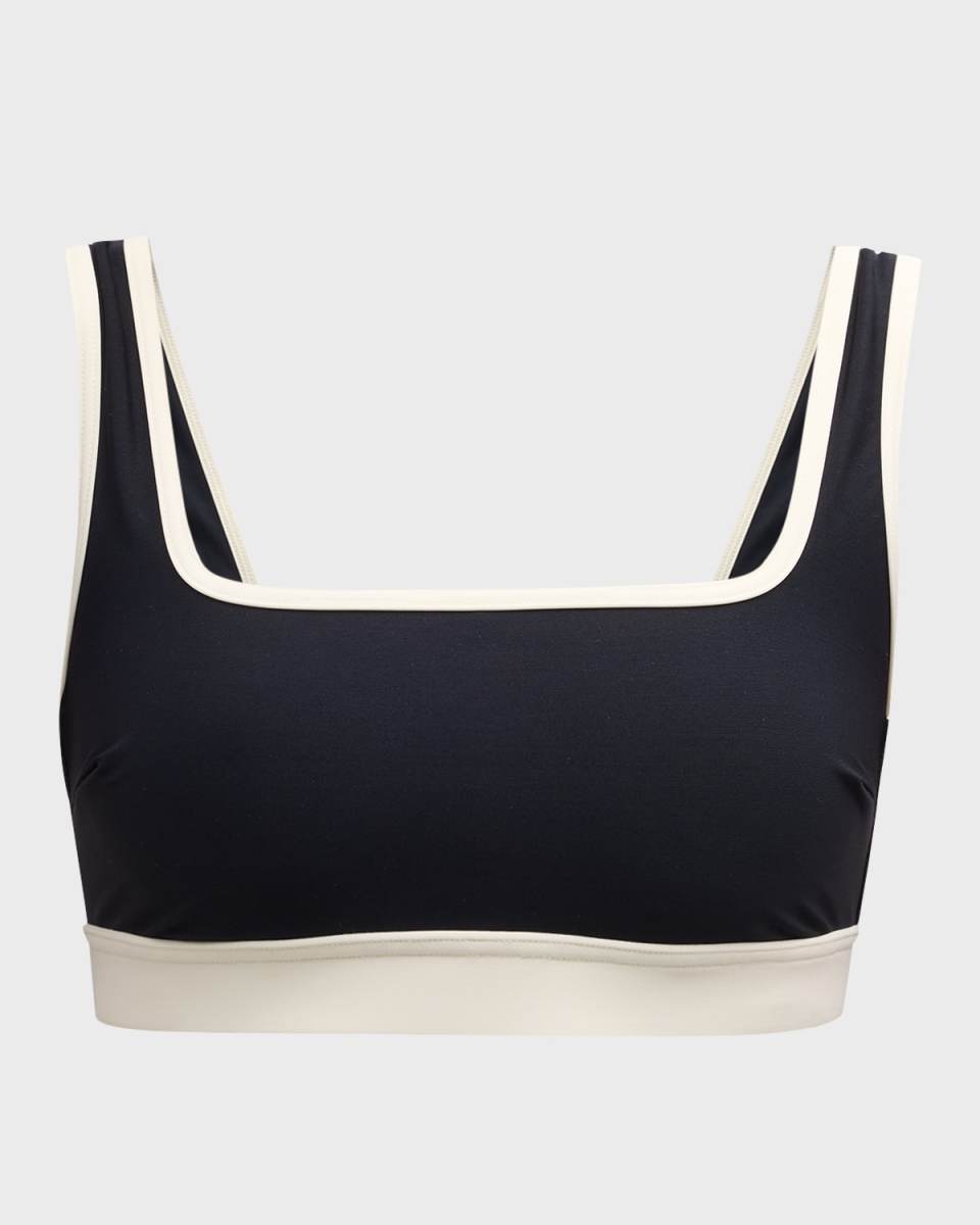 Hayden Contrast-Trim Bikini Top