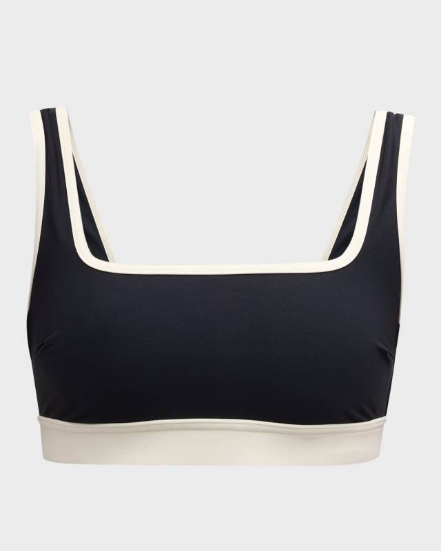 Hayden Contrast-Trim Bikini Top