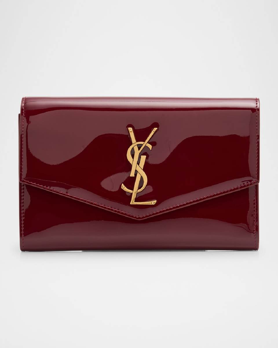 YSL Wallet on Chain in Patent Leather