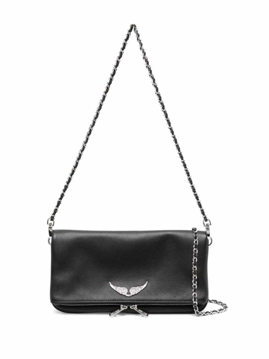 Rock leather crossbody bag