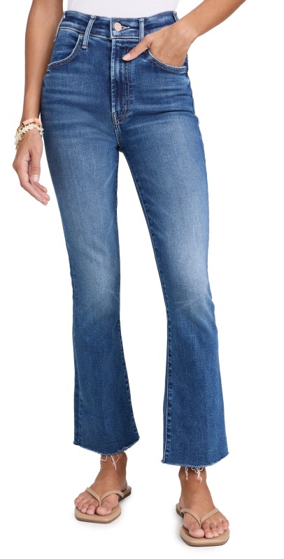 MOTHER The Hustler Ankle Fray Jeans Grasping At Straws