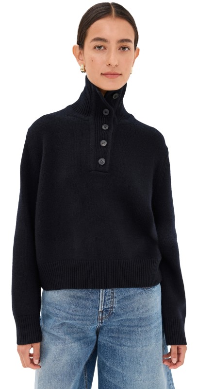Nili Lotan Renata Sweater Dark Navy