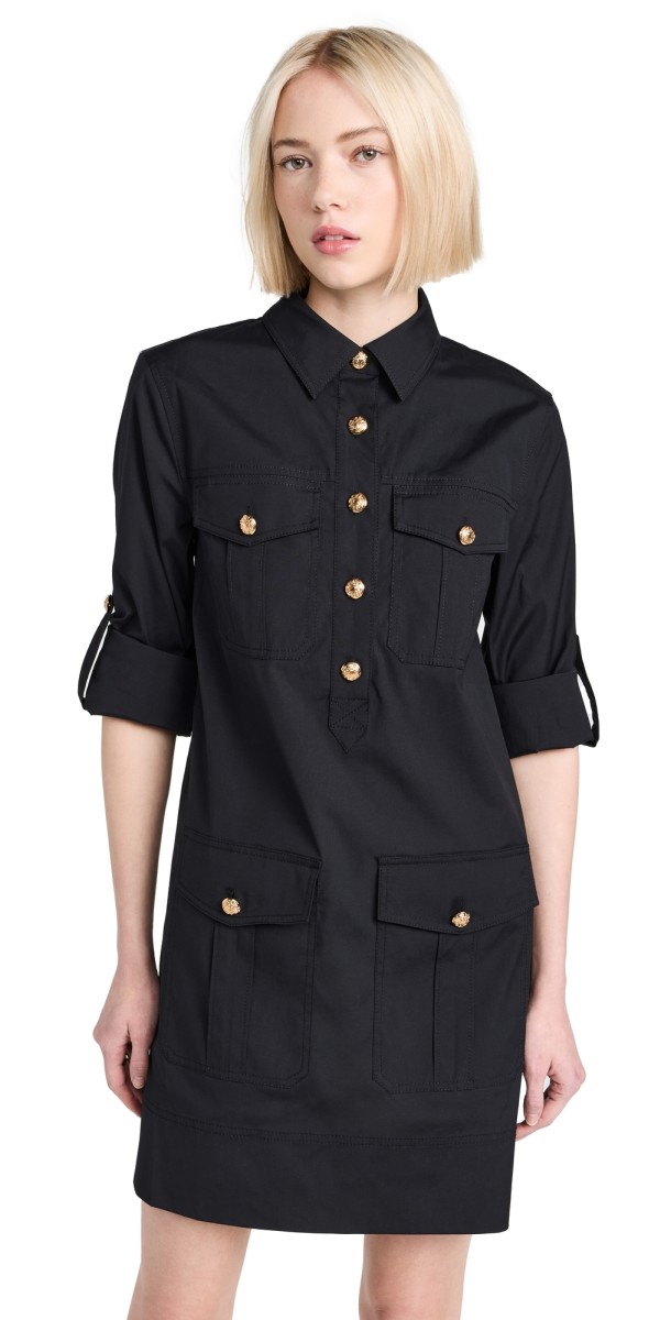 Veronica Beard Saude Dress Black