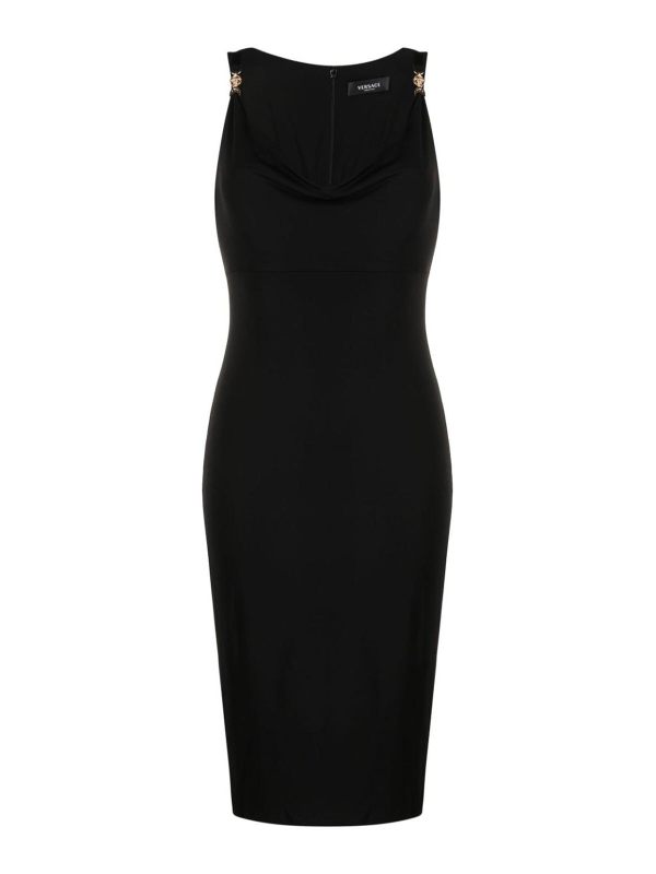 Versace Robe Au Genou - Noir