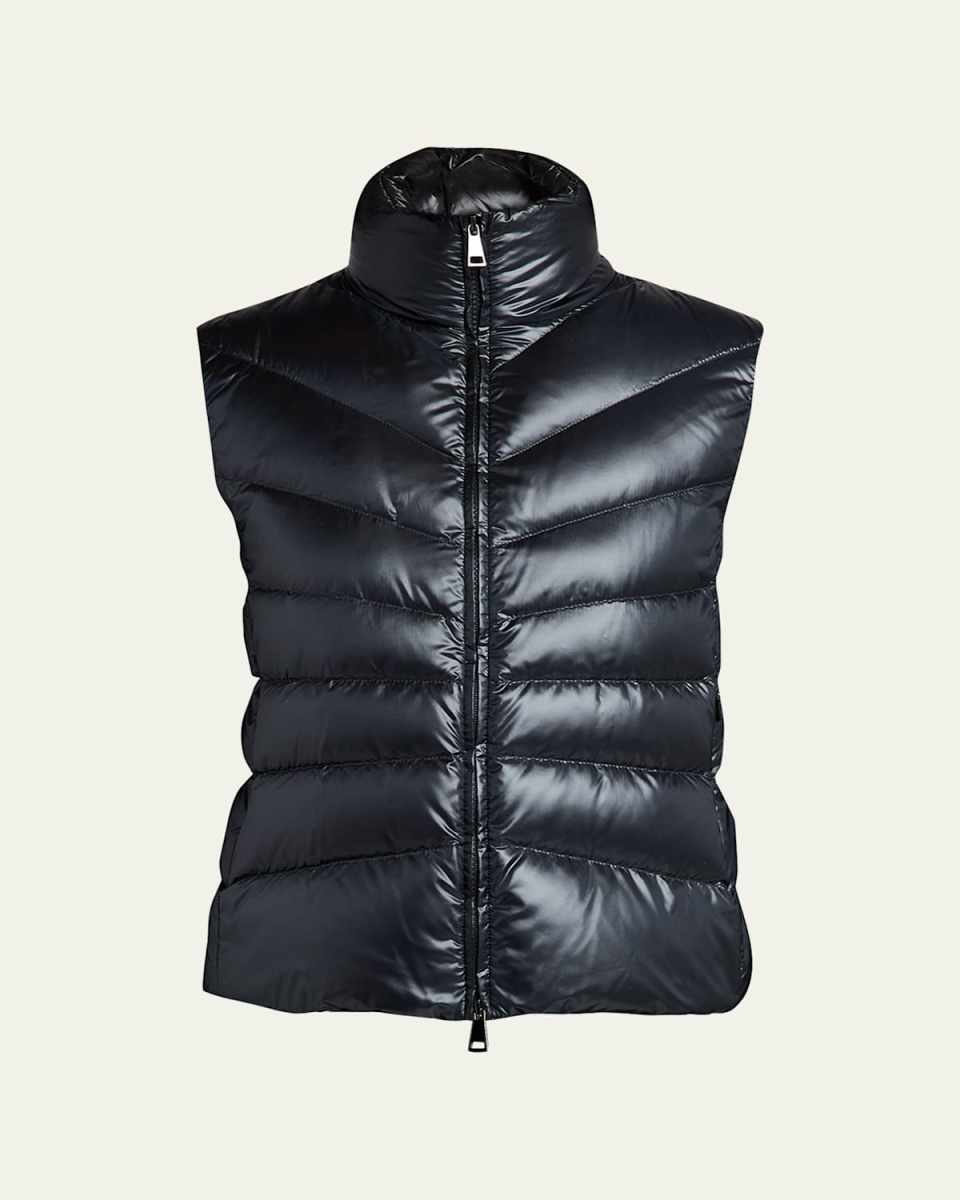 Wool-Blend Puffer Cardigan
