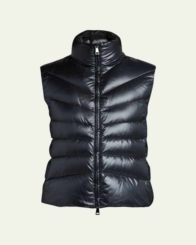 Wool-Blend Puffer Cardigan