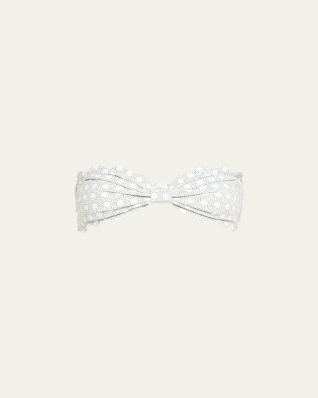 Antibes Scalloped Bandeau Swim Top