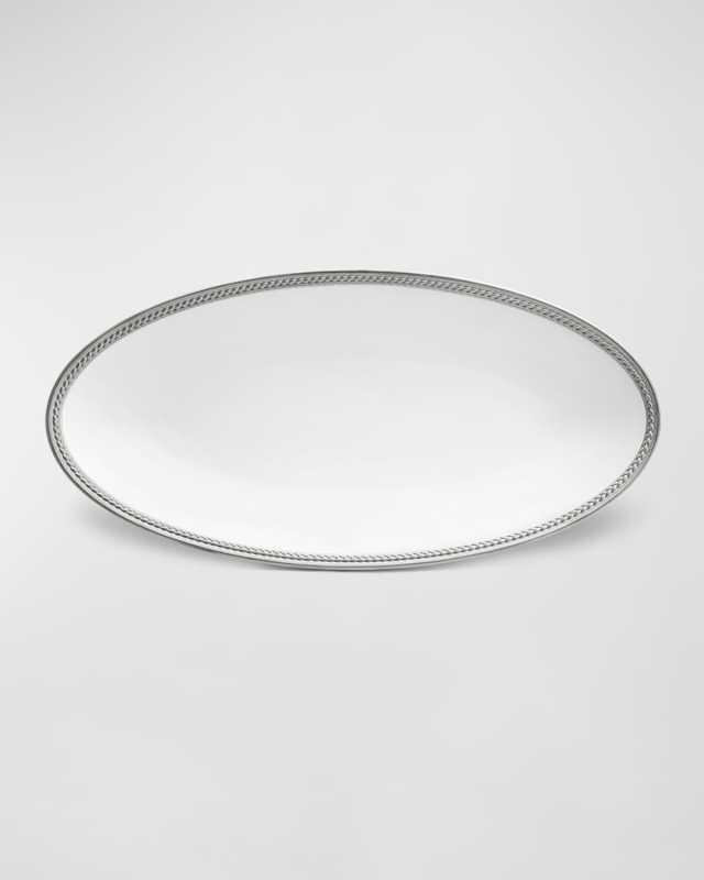 Soie Tressée Small Oval Platter