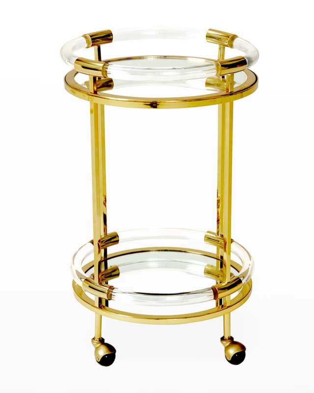 Jacques Round Bar Cart