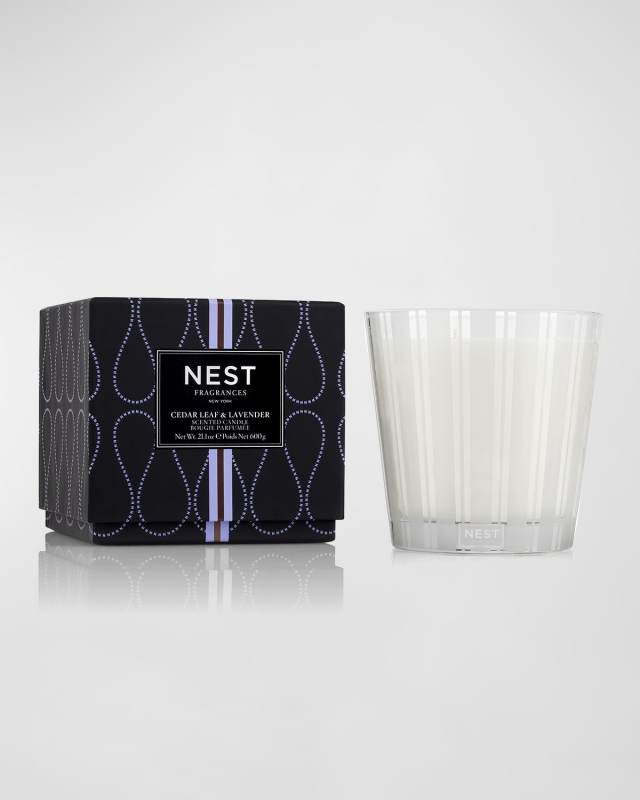 Cedar Leaf & Lavender 3-Wick Candle, 21.2 oz.