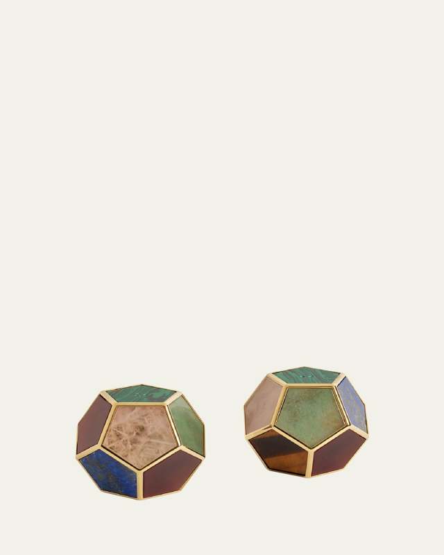 Multi-Stone Pentagon Spice Jewels, Set of 2