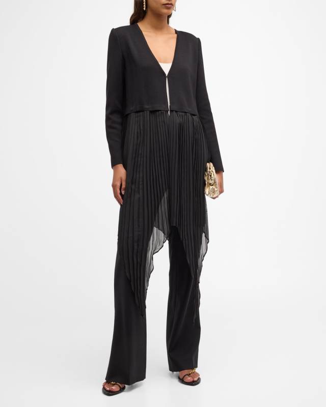 Removable Fringe Knit Jacket