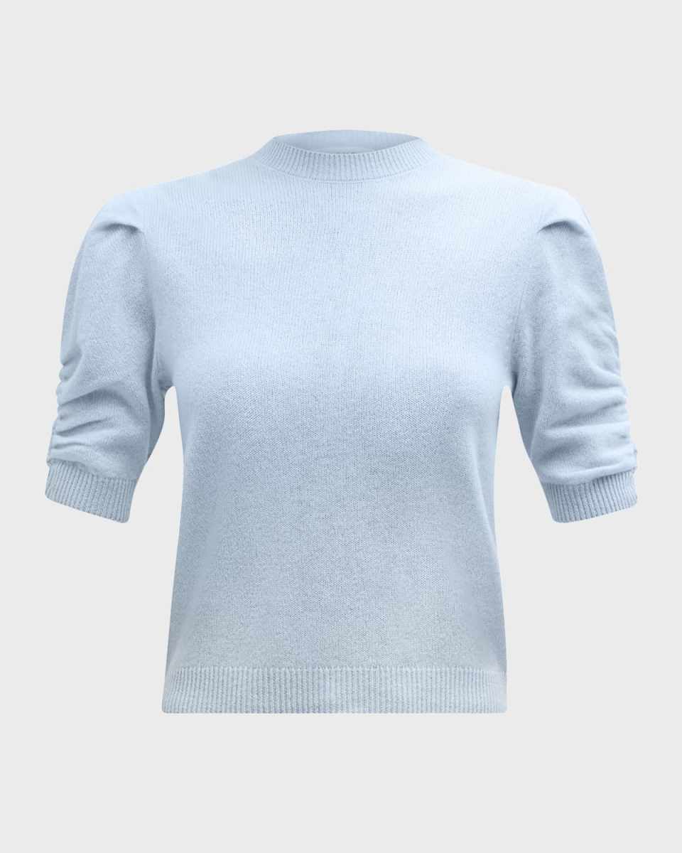 Ruched Cashmere-Wool Sweat