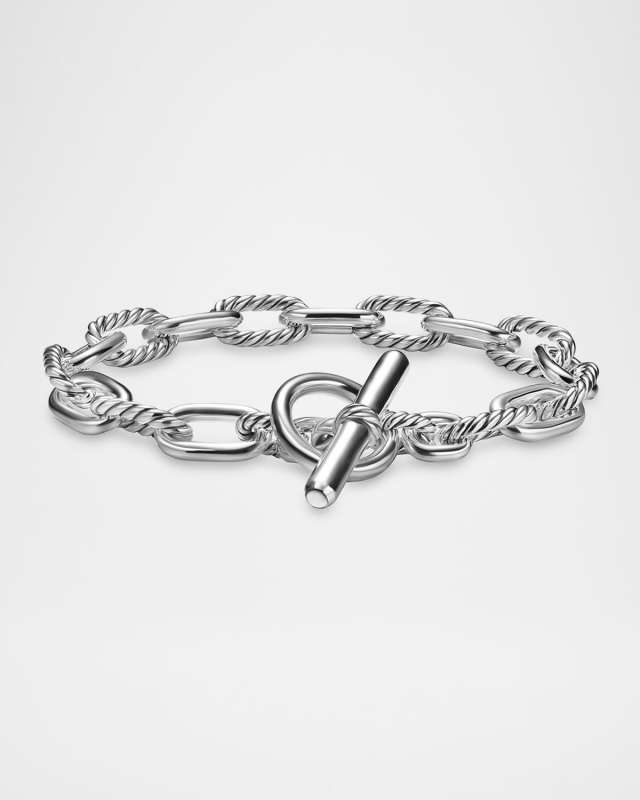 8.5mm DY Madison Toggle Bracelet in Silv