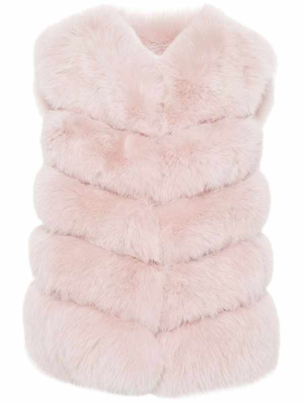 shearling gilet