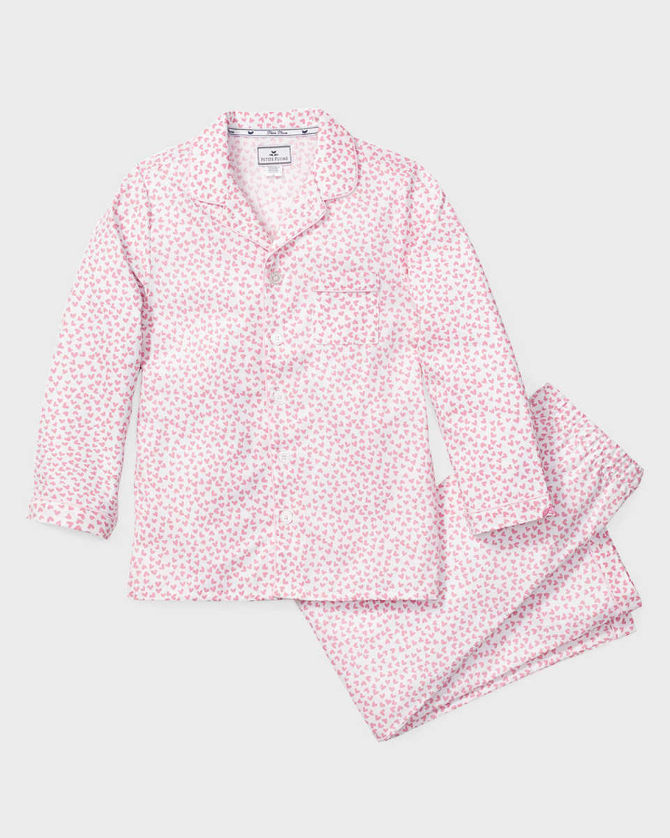 Girl's Palmier Sweethearts 2-Piece Pajama Set, Size 6M-14