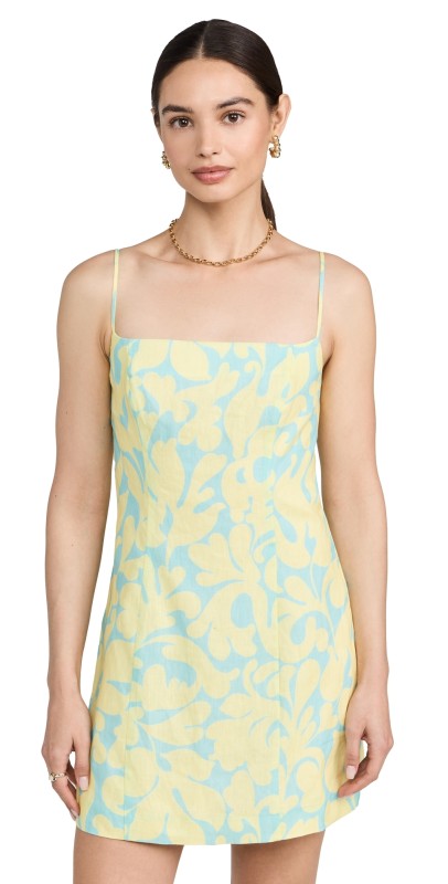 RHODE Jackie Dress Sky Caspian Lagoon Grande