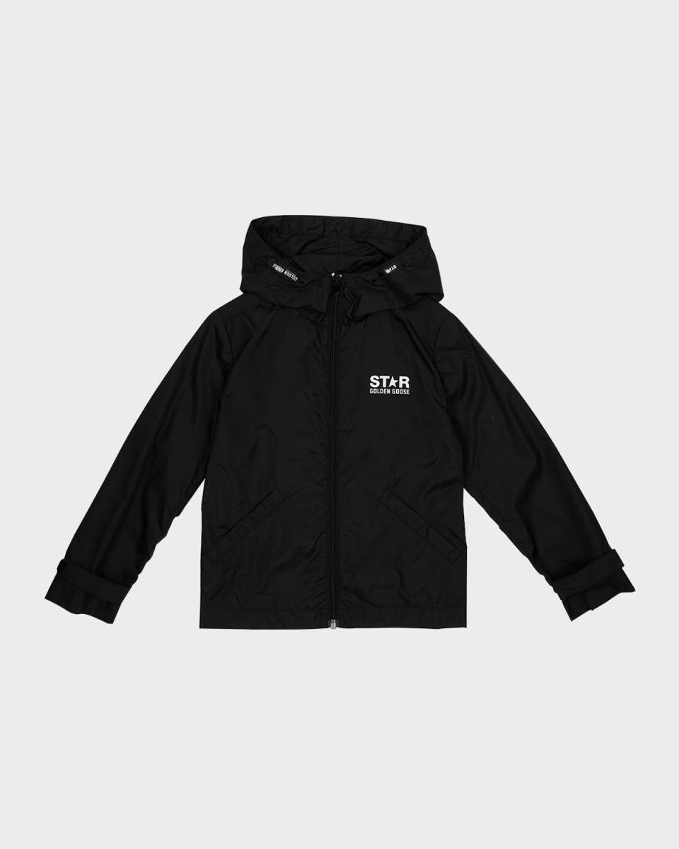 Boy's Star Logo-Print Windbreaker, Size