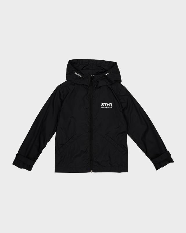 Boy's Star Logo-Print Windbreaker, Size