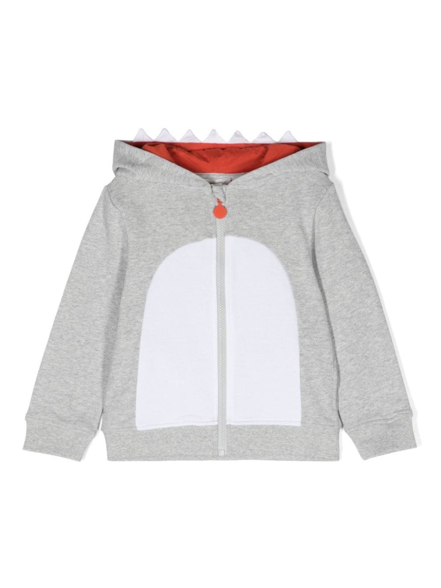 shark-shape jersey hoodie