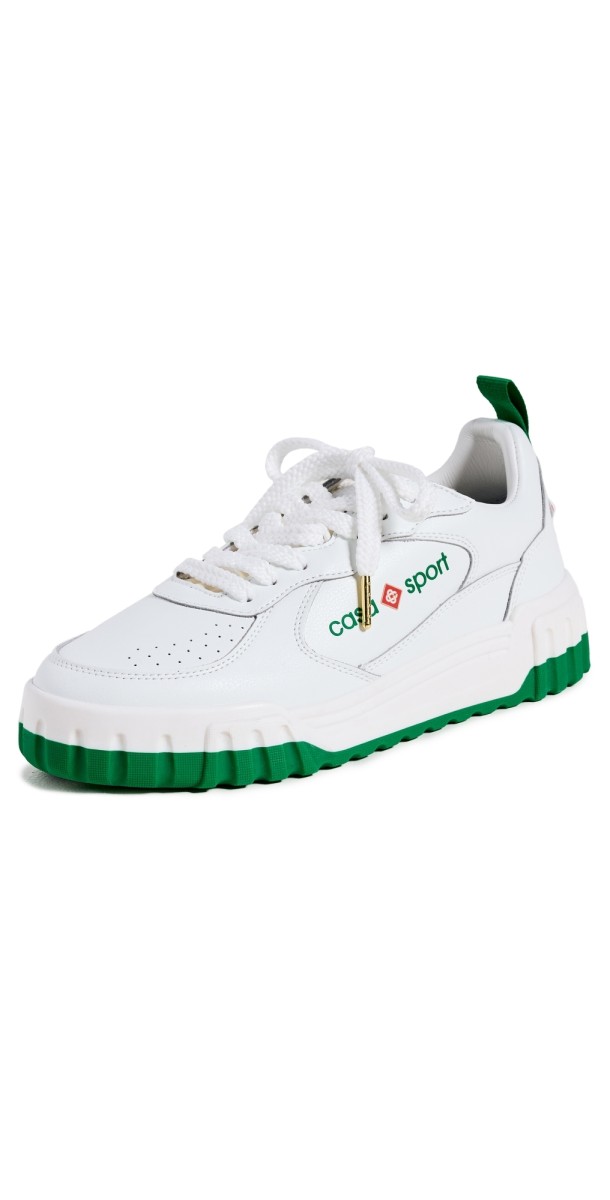Casablanca Tennis Court Sneakers White/Green