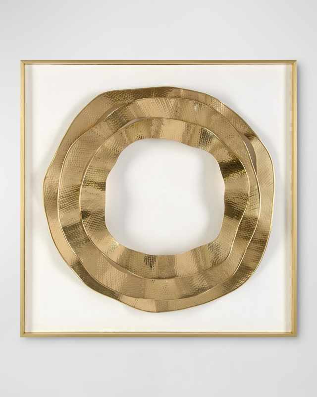 "Insignia Silver I And Gold II" Print